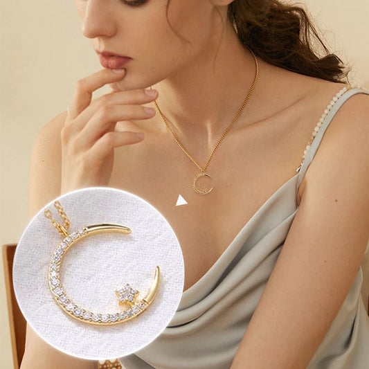 Collana galaxy ( luna + stella)