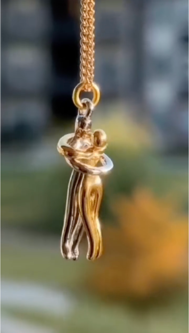 Collana Abbraccio Eterno in Acciaio Inox