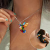 Set Collana e orecchini eleganti a forma di colibrì - 2
