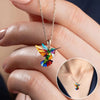 Set Collana e orecchini eleganti a forma di colibrì - 3